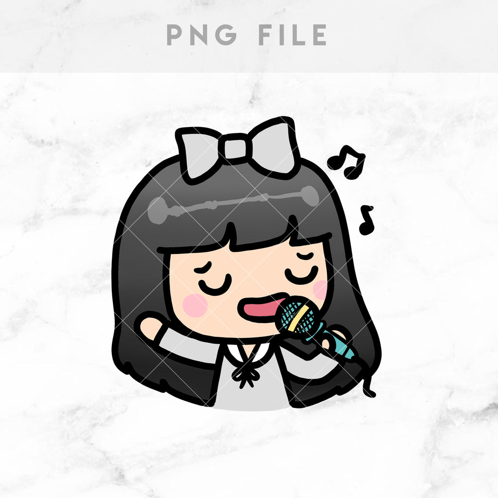 KARAOKE SINGING STICKERS & CLIP ART | KEENA GIRLS