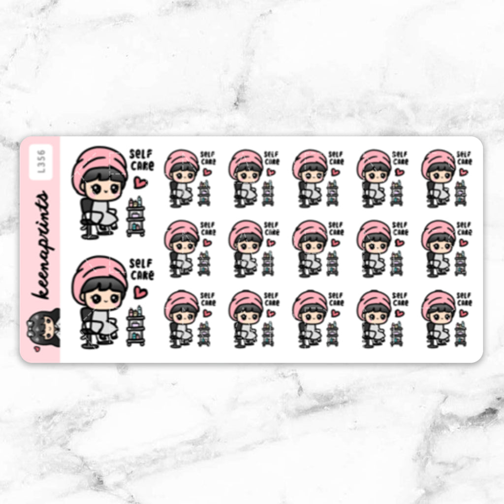SELF CARE SALON STICKERS & CLIP ART | KEENA GIRLS