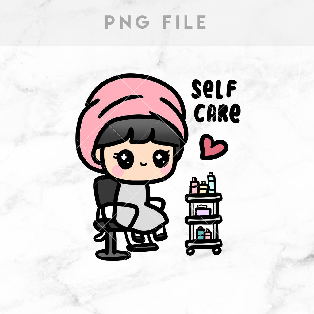 SELF CARE SALON STICKERS & CLIP ART | KEENA GIRLS