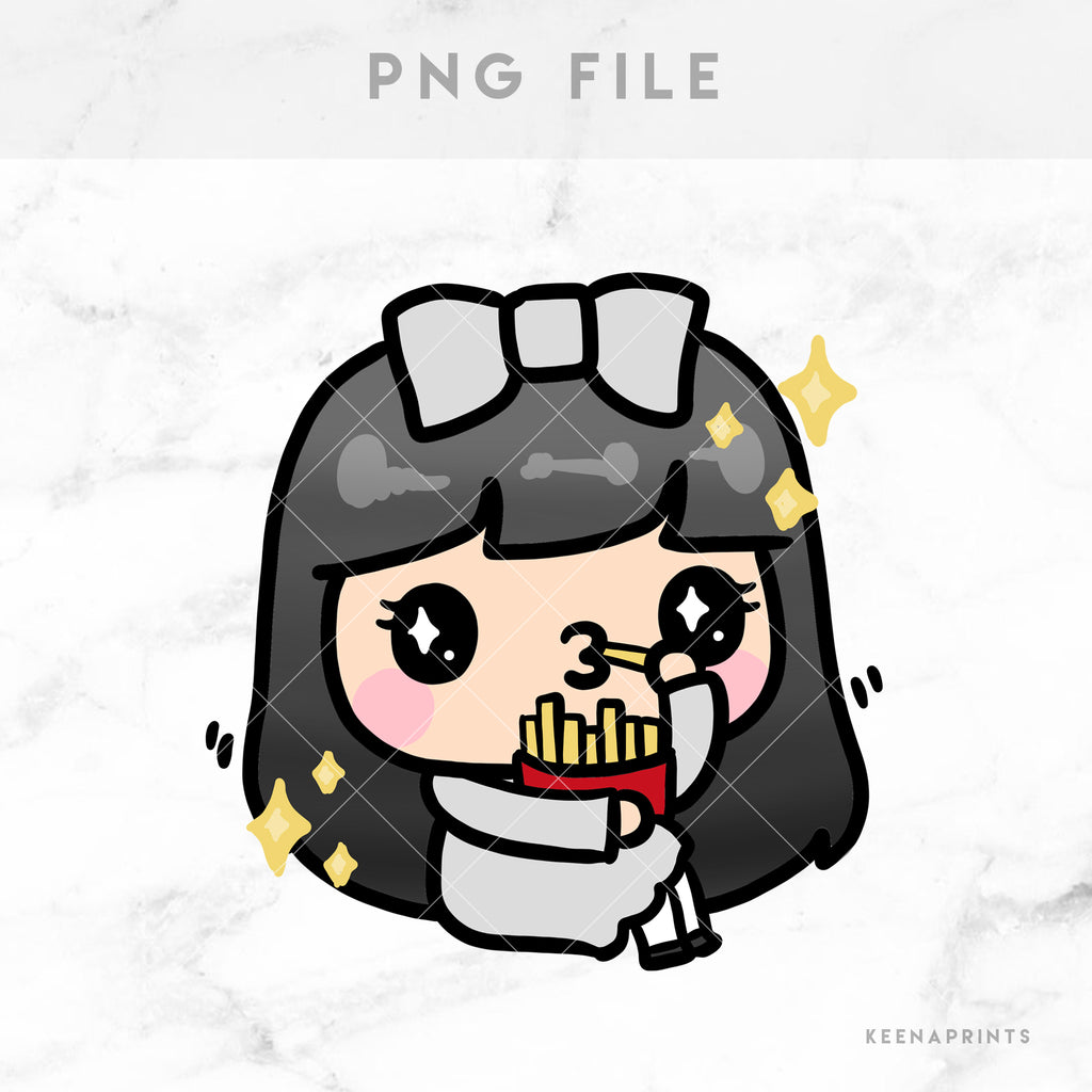 FRIES STICKERS & CLIP ART | KEENA GIRLS