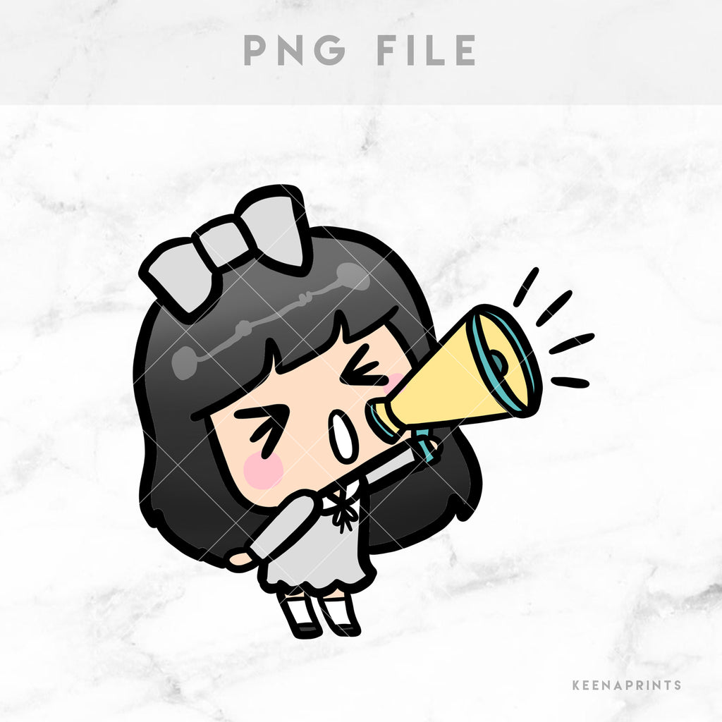 ANNOUCEMENT STICKERS & CLIP ART | KEENA GIRLS