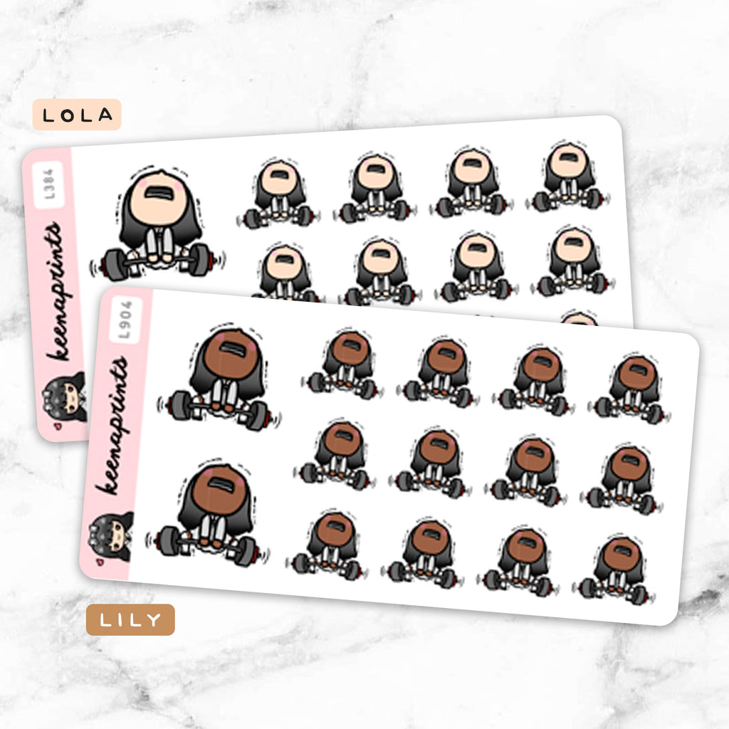 WORKOUT STICKERS & CLIP ART | KEENA GIRLS