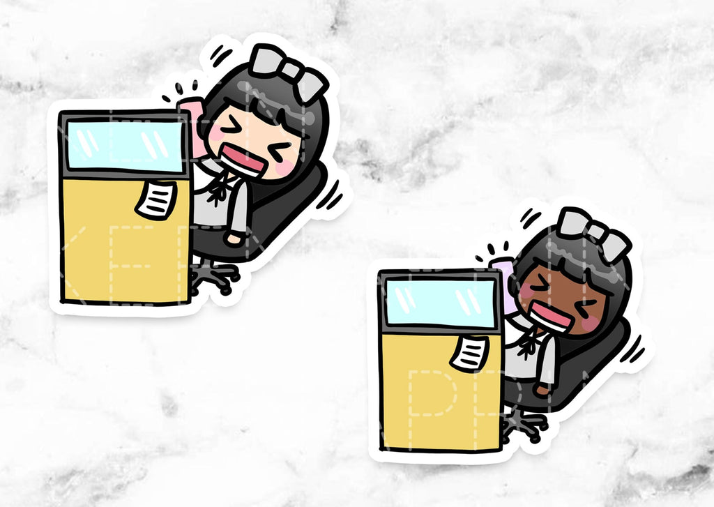 OFFICE DAY STICKERS & CLIP ART | KEENA GIRLS