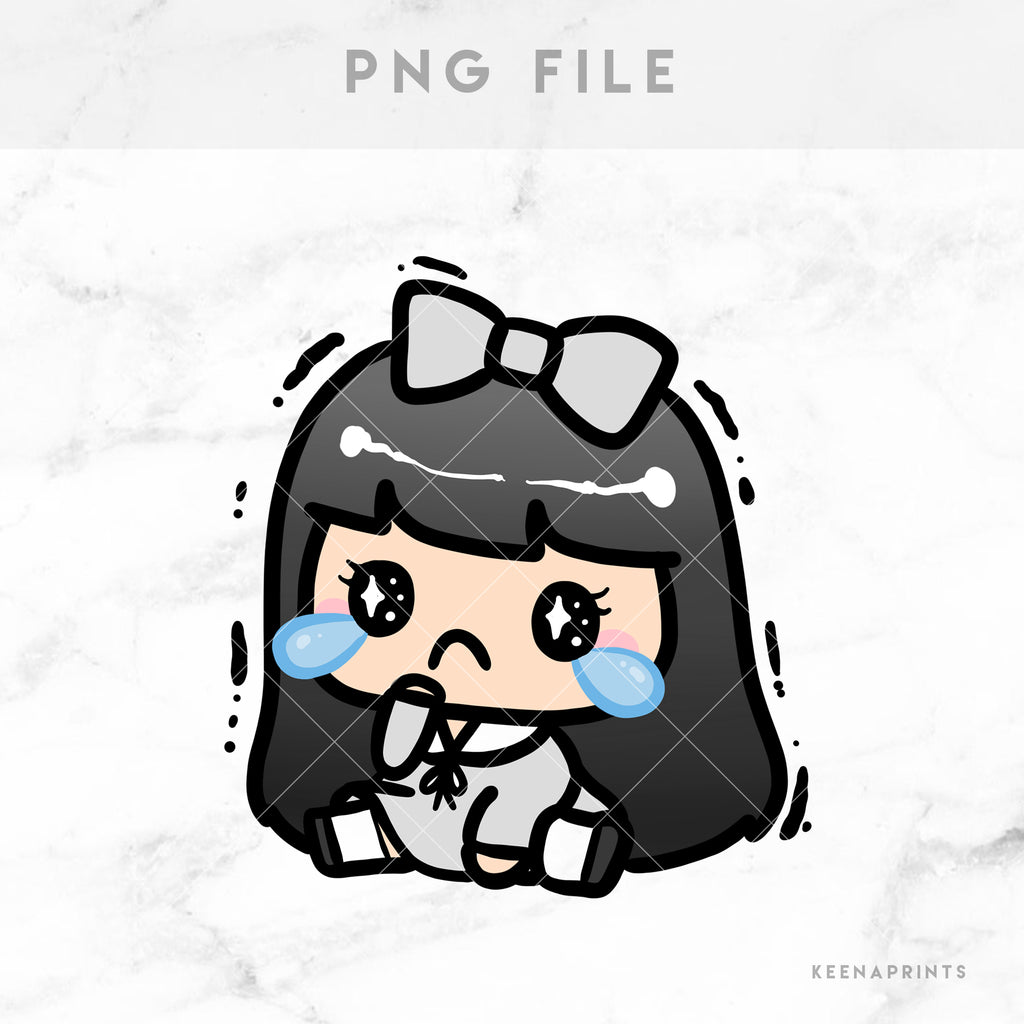 SAD STICKERS & CLIP ART | KEENA GIRLS