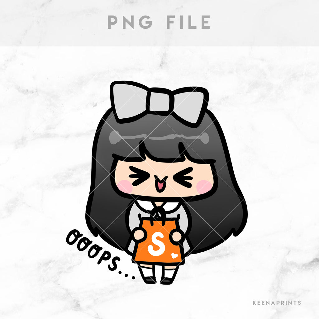 SHOPEE SHOPPING STICKERS & CLIP ART | KEENA GIRLS