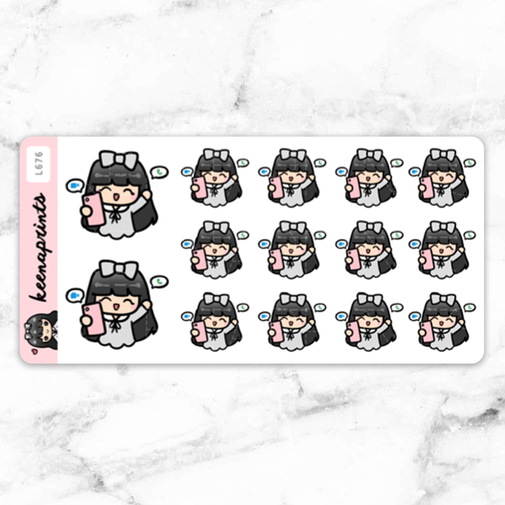 VIDEO CALL STICKERS & CLIP ART | KEENA GIRLS