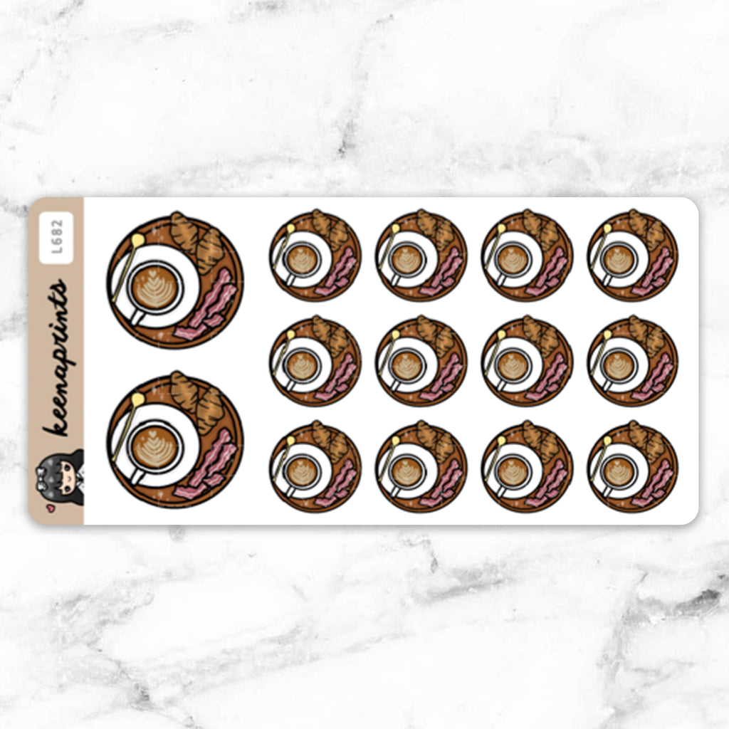 COZY BREAKFAST STICKERS DAILY - L682