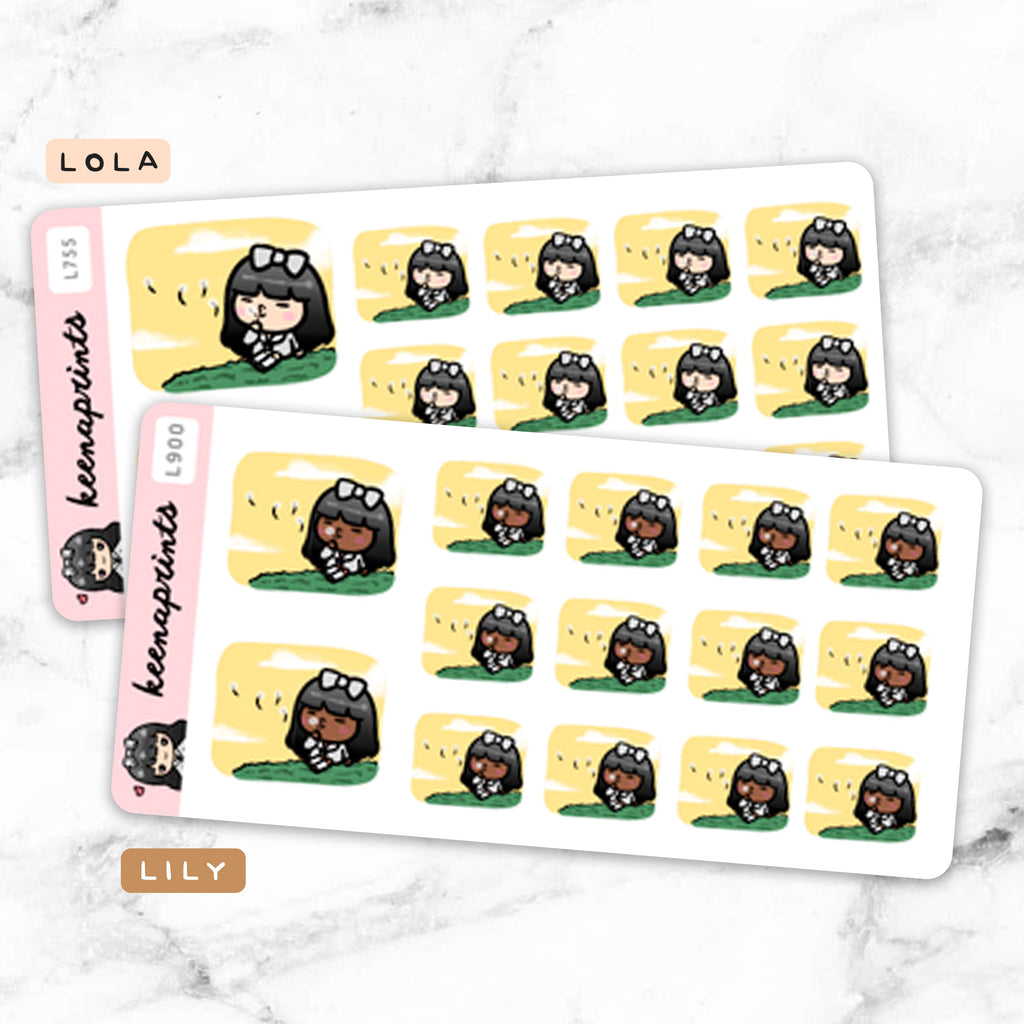UNWIND / RELAX STICKERS & CLIP ART | KEENA GIRLS