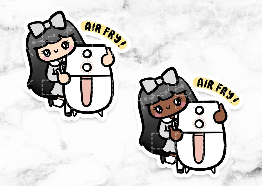AIRFRYER COOKING STICKERS & CLIP ART | KEENA GIRLS