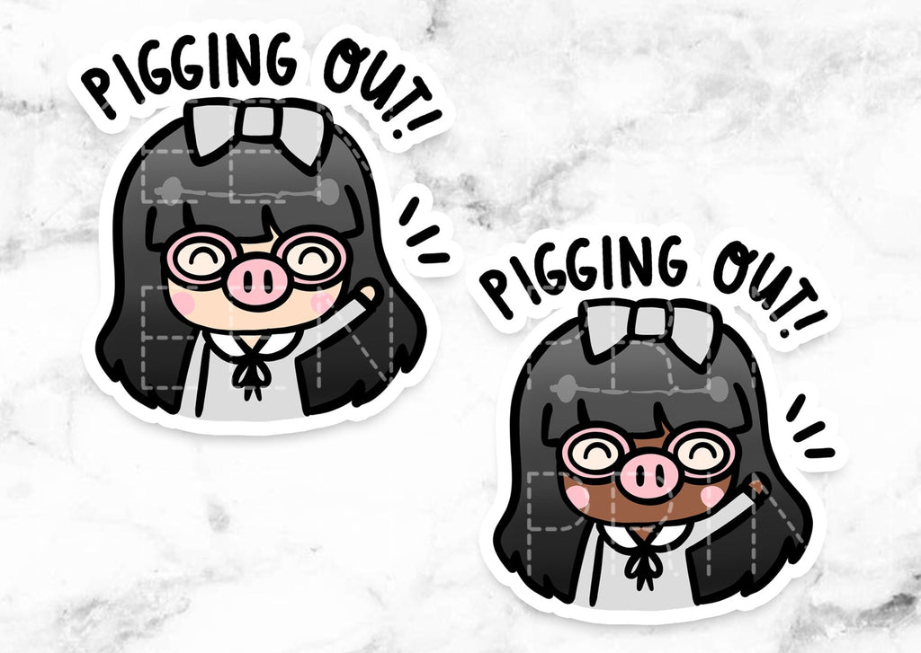 PIGGING OUT STICKERS & CLIP ART | KEENA GIRLS