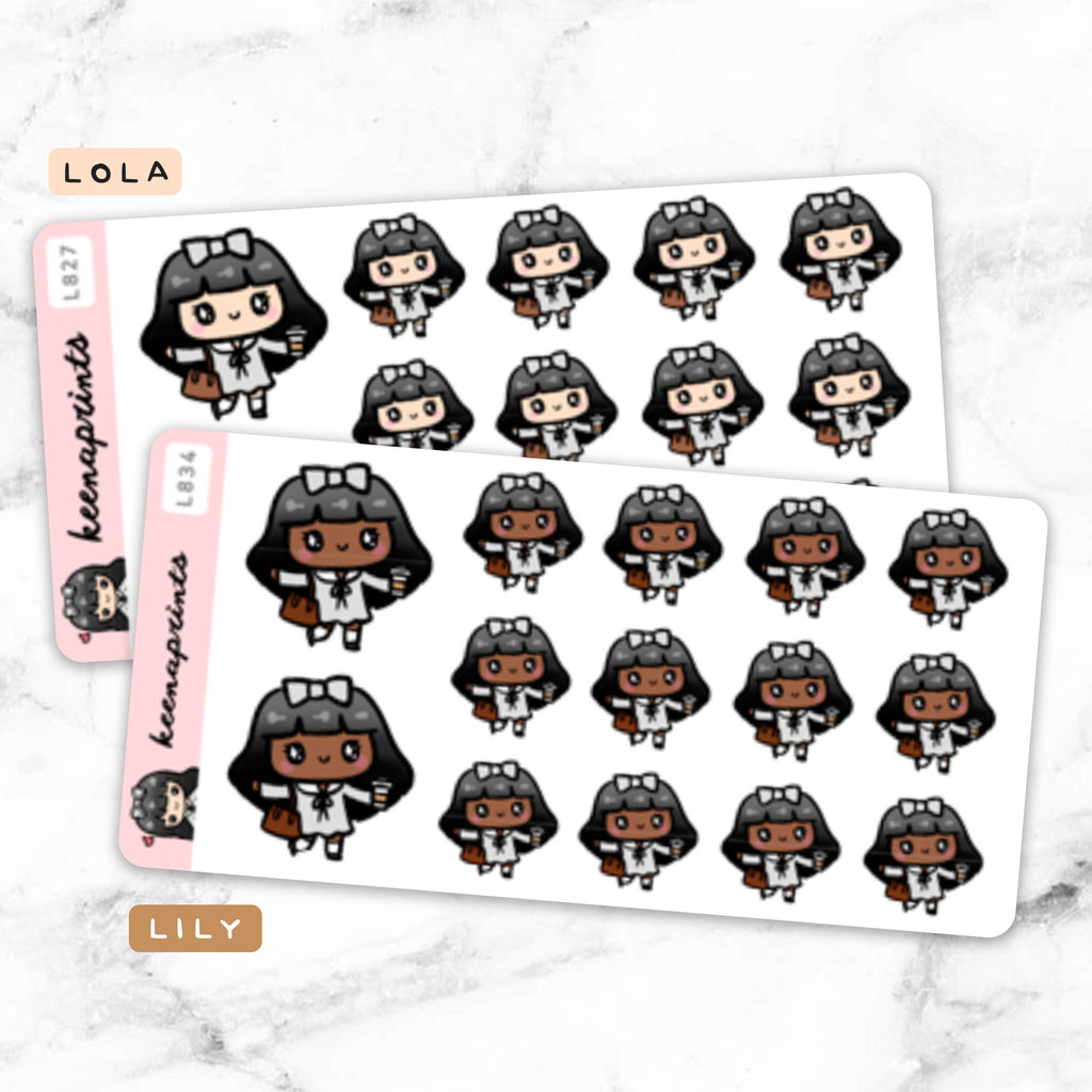COFFEE RUN STICKERS & CLIP ART | KEENA GIRLS