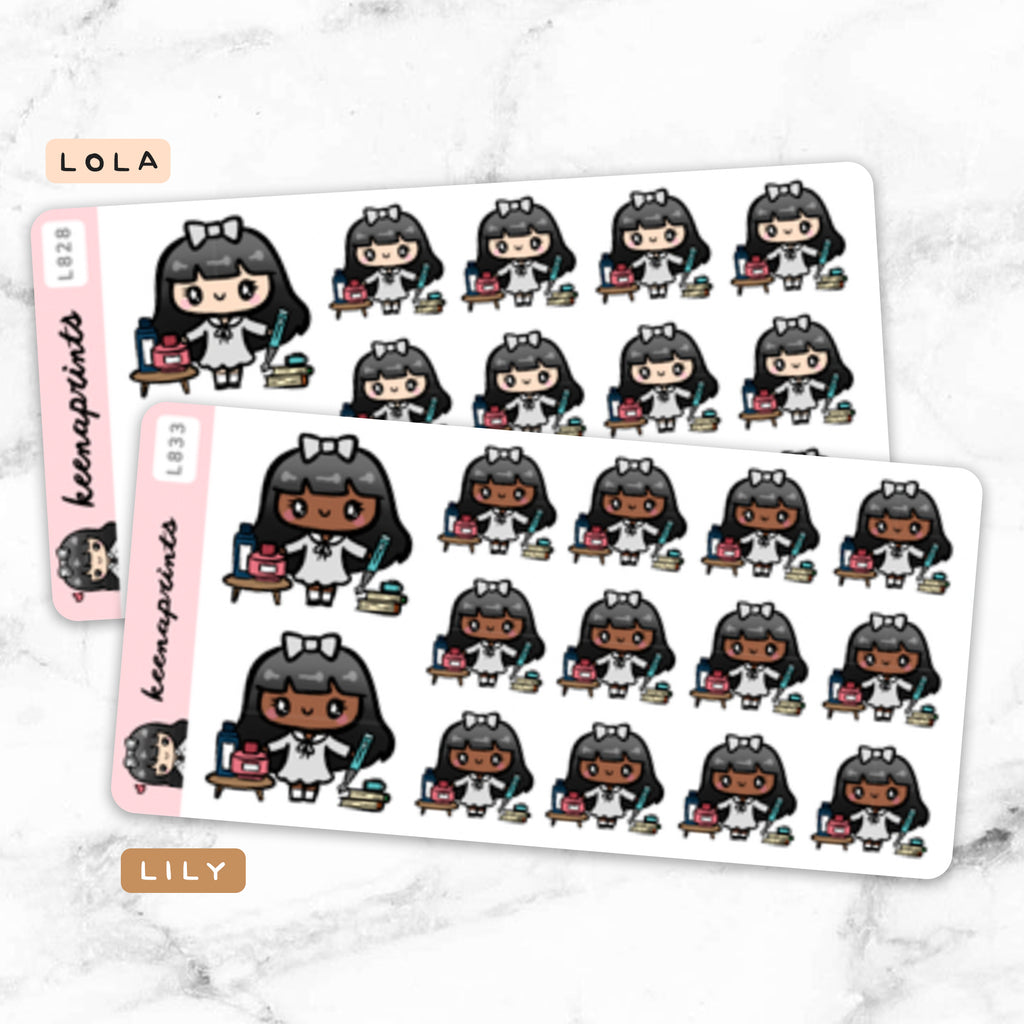 FOUNTAIN PEN STICKERS & CLIP ART | KEENA GIRLS