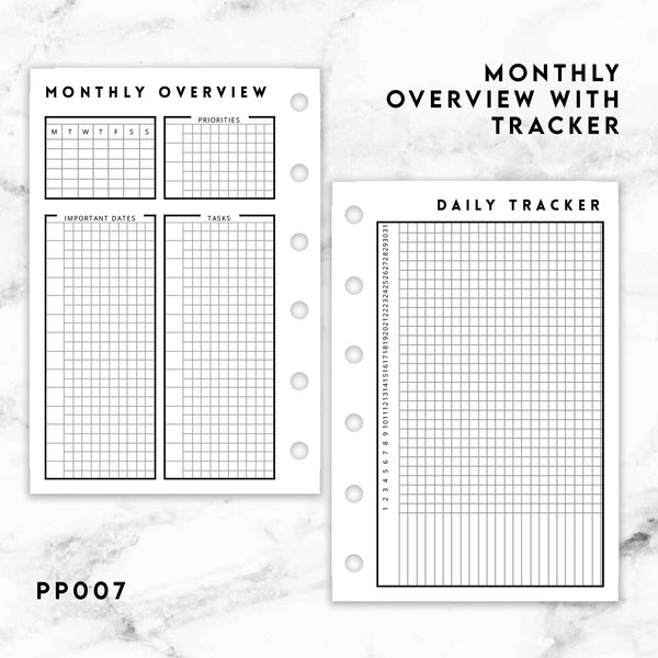 Monthly Budget Tracker (A5 size) PDF Printable (A5-47) – DearPlannerLife