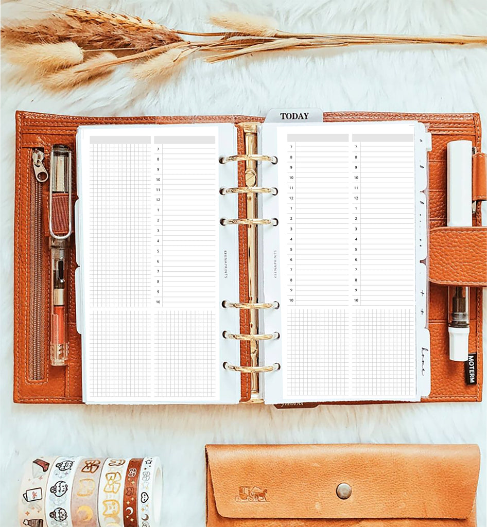 PP048 | WEEK ON 4 PAGES PLANNER PRINTABLE INSERT
