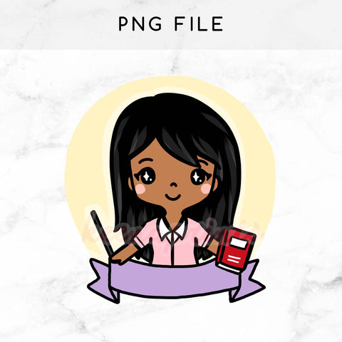 GRYFFINDOR WIZARD KEENACHI PRE-MADE CHIBI PRINTABLE CLIP ART