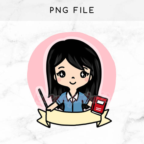 GRYFFINDOR WIZARD KEENACHI PRE-MADE CHIBI PRINTABLE CLIP ART