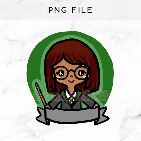 GRYFFINDOR WIZARD KEENACHI PRE-MADE CHIBI PRINTABLE CLIP ART