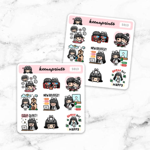 LOLA SAMPLER 19 CLEAR STICKERS - T045