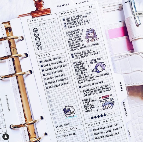 WEEKLY FOLDOUT PLANNER PRINTABLE - PERSONAL RINGS