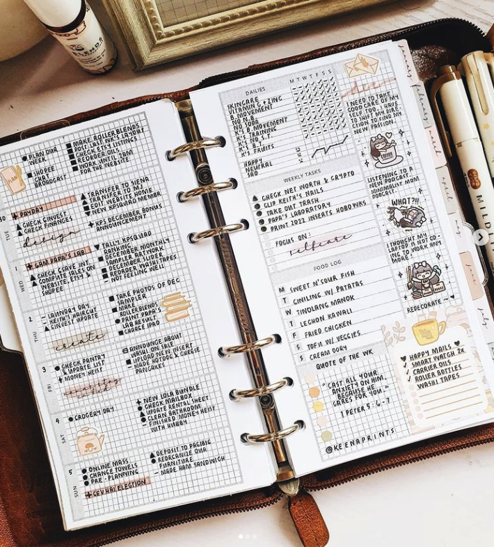 PP028 | HOBONICHI WEEKS V2 INSPIRED PLANNER PRINTABLE INSERT