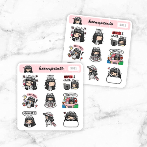 LOLA SAMPLER 19 CLEAR STICKERS - T045