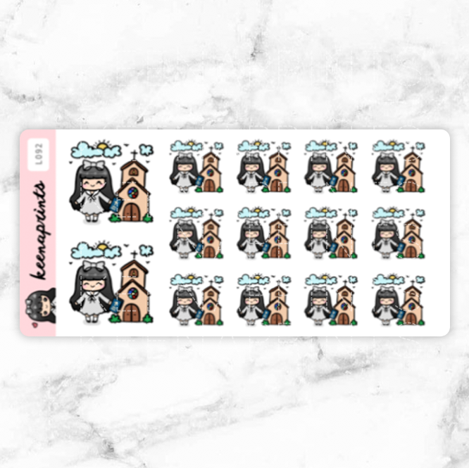 CHURCH DAY STICKERS & CLIP ART | KEENA GIRLS