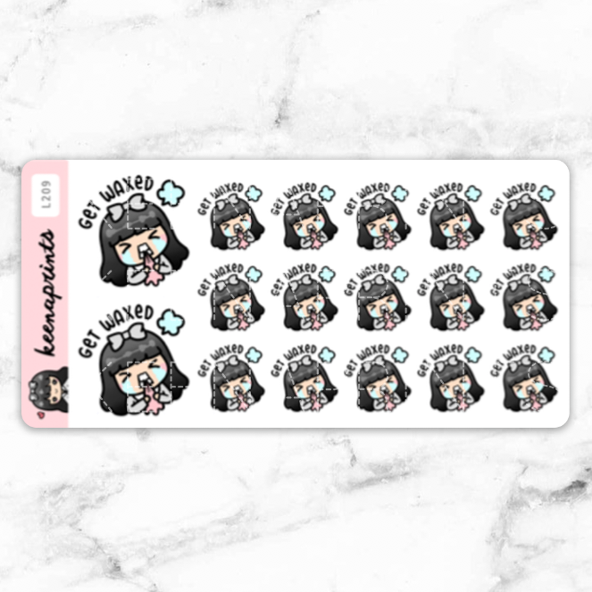 GET WAXED STICKERS & CLIP ART | KEENA GIRLS
