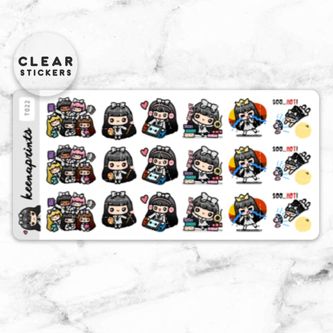 LOLA SAMPLER 19 CLEAR STICKERS - T045