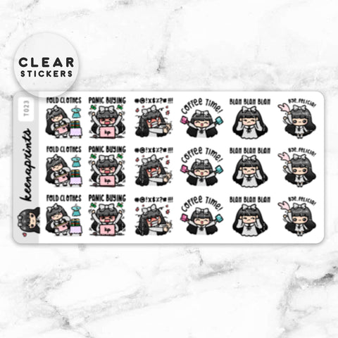 LOLA SAMPLER 19 CLEAR STICKERS - T045