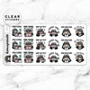 LOLA SAMPLER 7 CLEAR STICKERS - T023