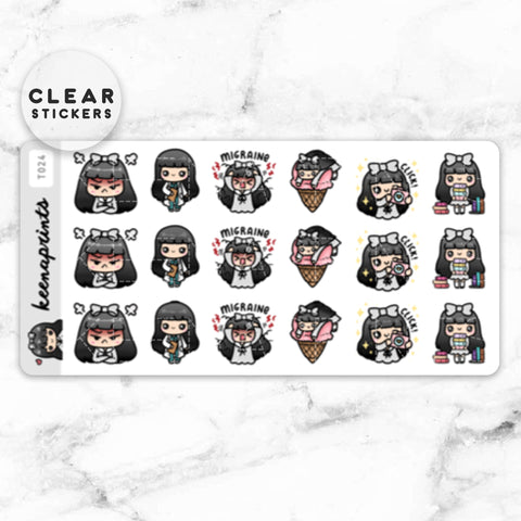 LOLA SAMPLER 19 CLEAR STICKERS - T045