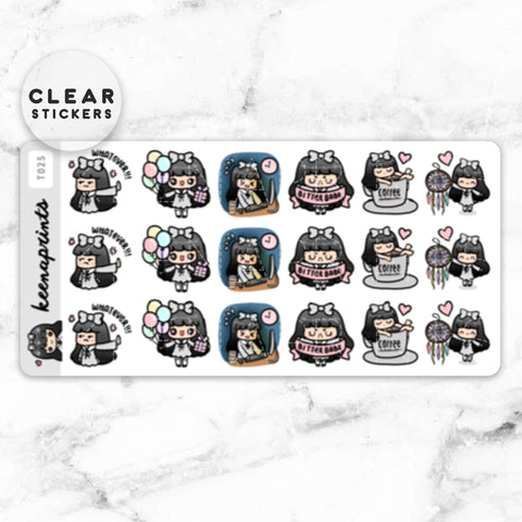 LOLA SAMPLER 20 CLEAR STICKERS - T051