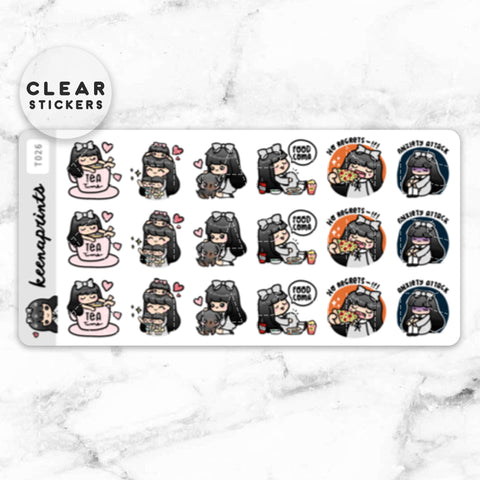 LOLA SAMPLER 19 CLEAR STICKERS - T045