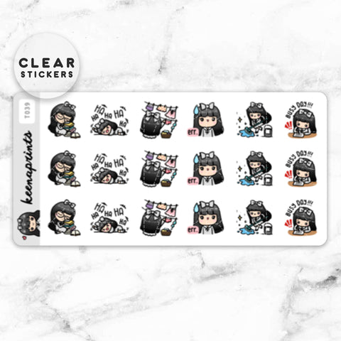 LOLA SAMPLER 19 CLEAR STICKERS - T045