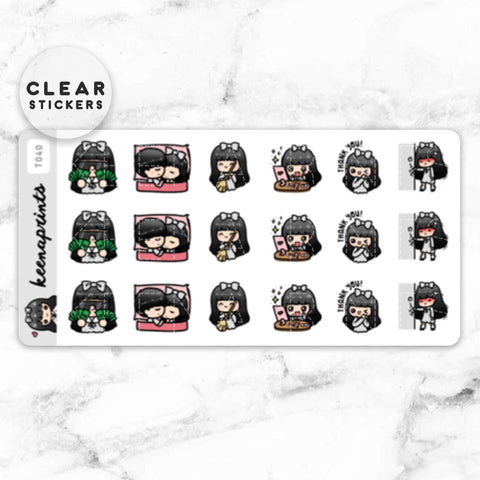 LOLA SAMPLER 19 CLEAR STICKERS - T045
