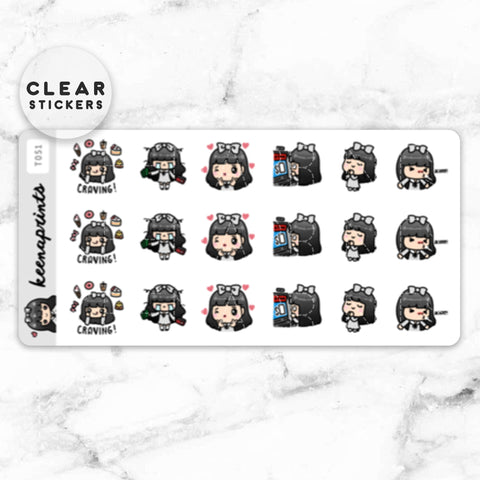 LOLA SAMPLER 19 CLEAR STICKERS - T045