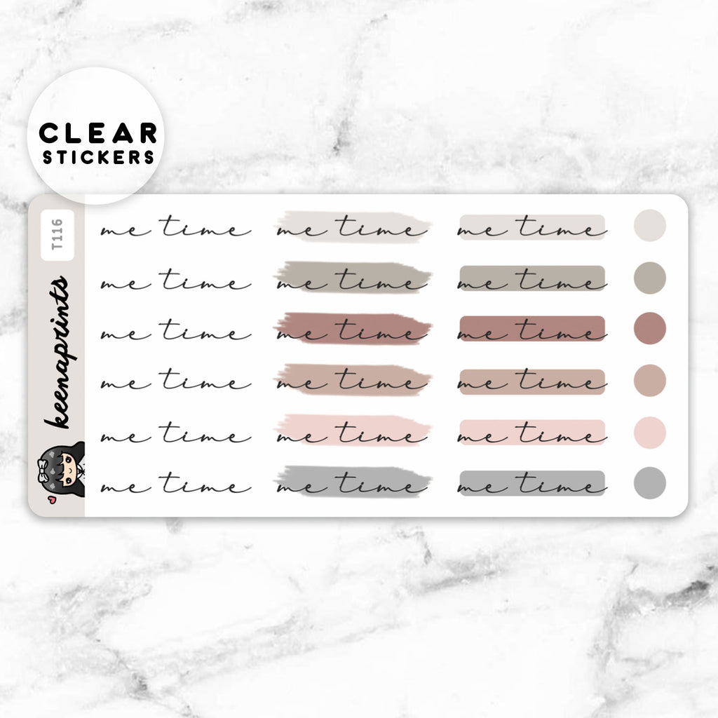 MINIMAL SCRIPT CLEAR STICKER COLLECTION