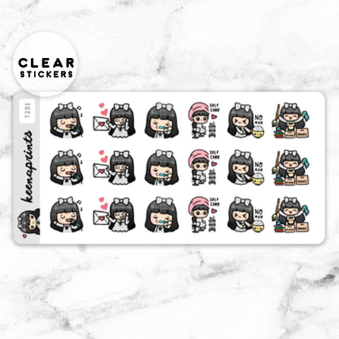 LOLA SAMPLER 19 CLEAR STICKERS - T045