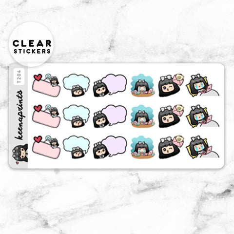 LOLA SAMPLER 19 CLEAR STICKERS - T045