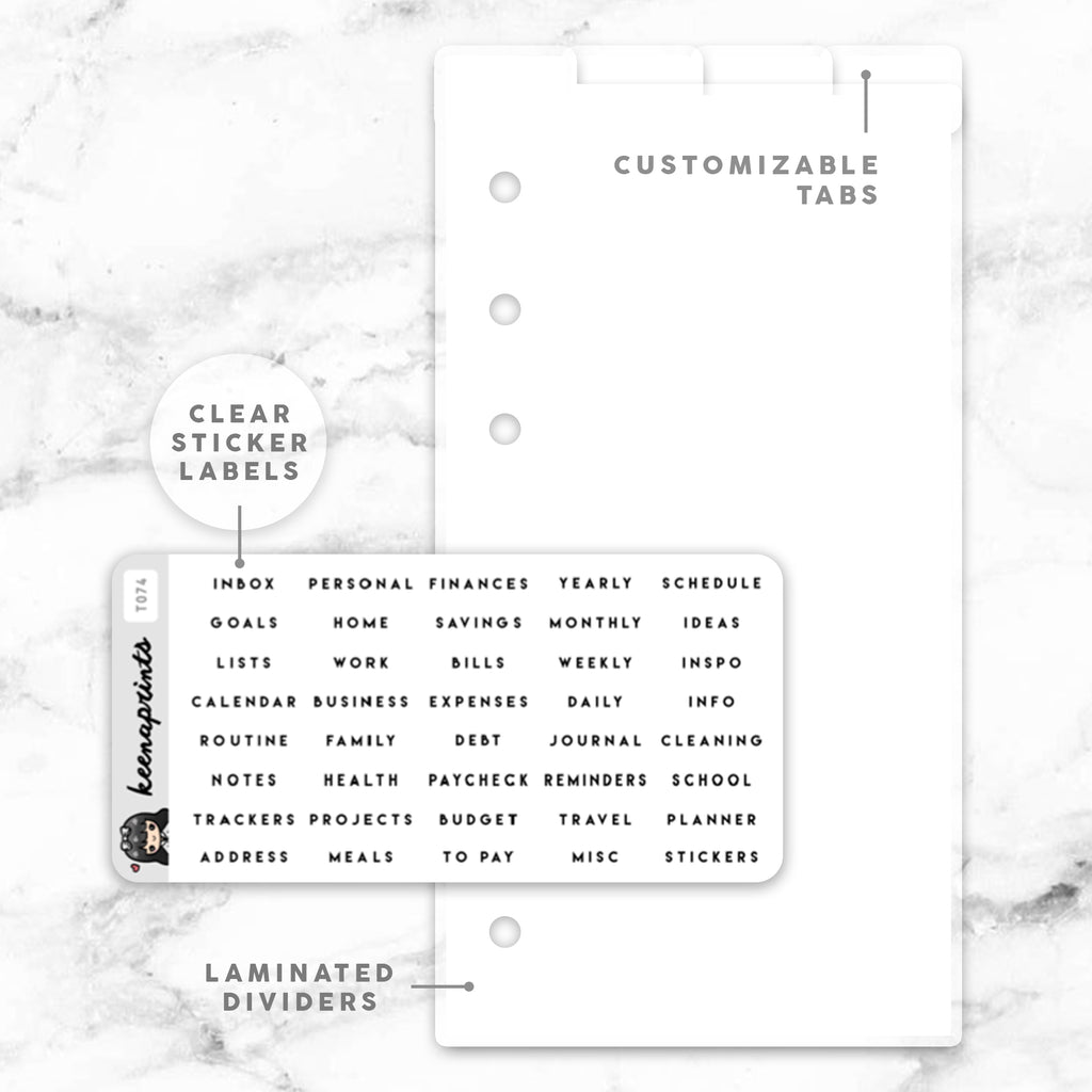 WHITE CUSTOMIZABLE TOP LAMINATED DIVIDERS