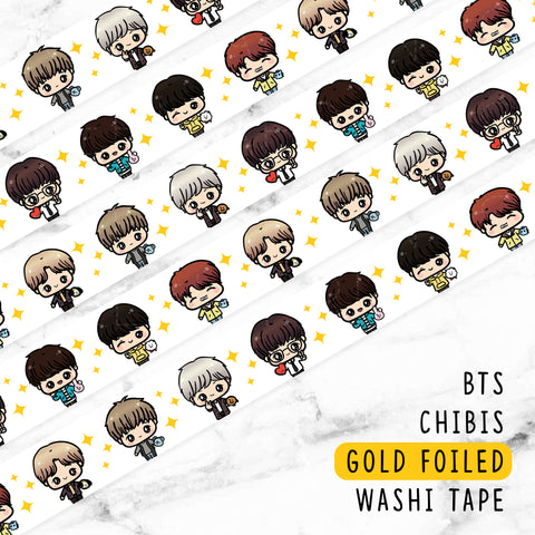 STRAWBERRY DECO LOLITA GOLD FOILED WASHI TAPE - WT066 - 15mm