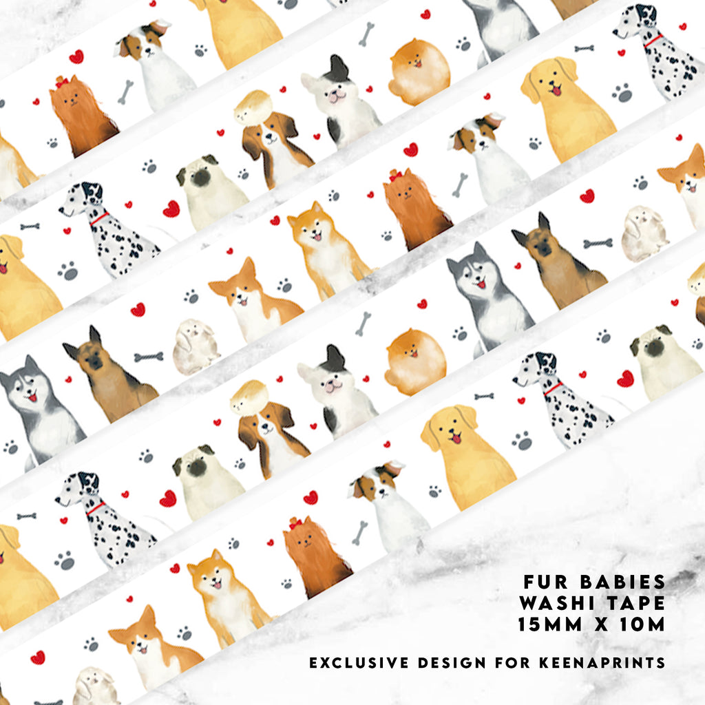 FUR BABIES WASHI TAPE - WT093 - 15mm