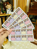 HACHI BLANK SQUARE PLANNER STICKER | A914