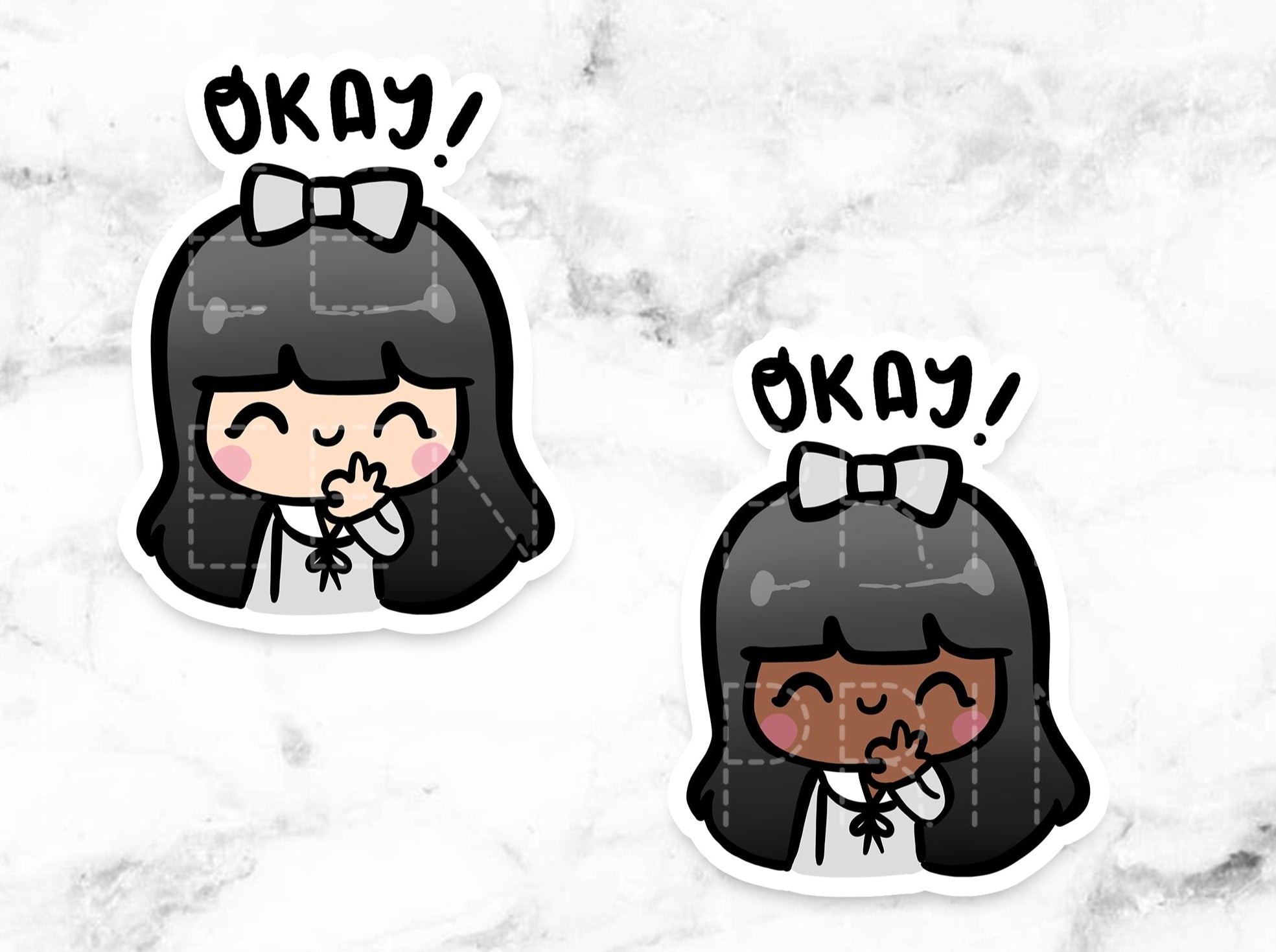 OKAY STICKERS & CLIP ART | KEENA GIRLS – KeenaPrints