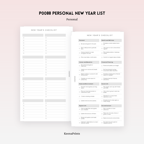 PP127 | BUDGET OVERVIEW PLANNER PRINTABLE INSERT