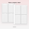 PP004 | WEEK ON 2 PAGES PLANNER PRINTABLE INSERT