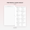 PP089 | CLEANING CHECKLIST PLANNER PRINTABLE INSERT