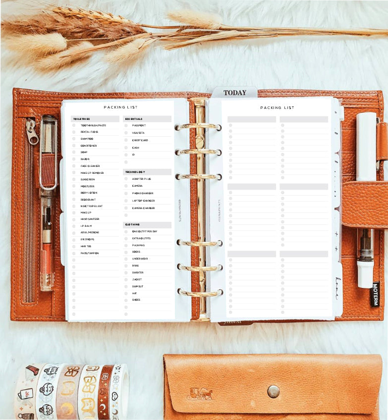 PP093 | PACKING LIST PLANNER PRINTABLE INSERT – KeenaPrints