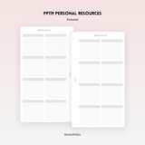 PP119 | RESOURCES PLANNER PRINTABLE INSERT