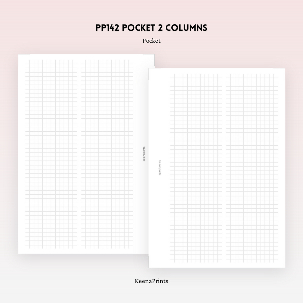 PP142 | 2 COLUMNS PLANNER PRINTABLE INSERT